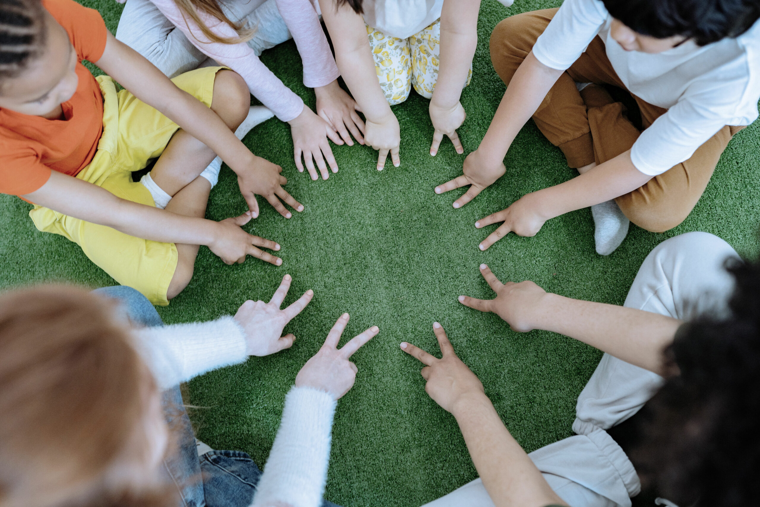 Students playing