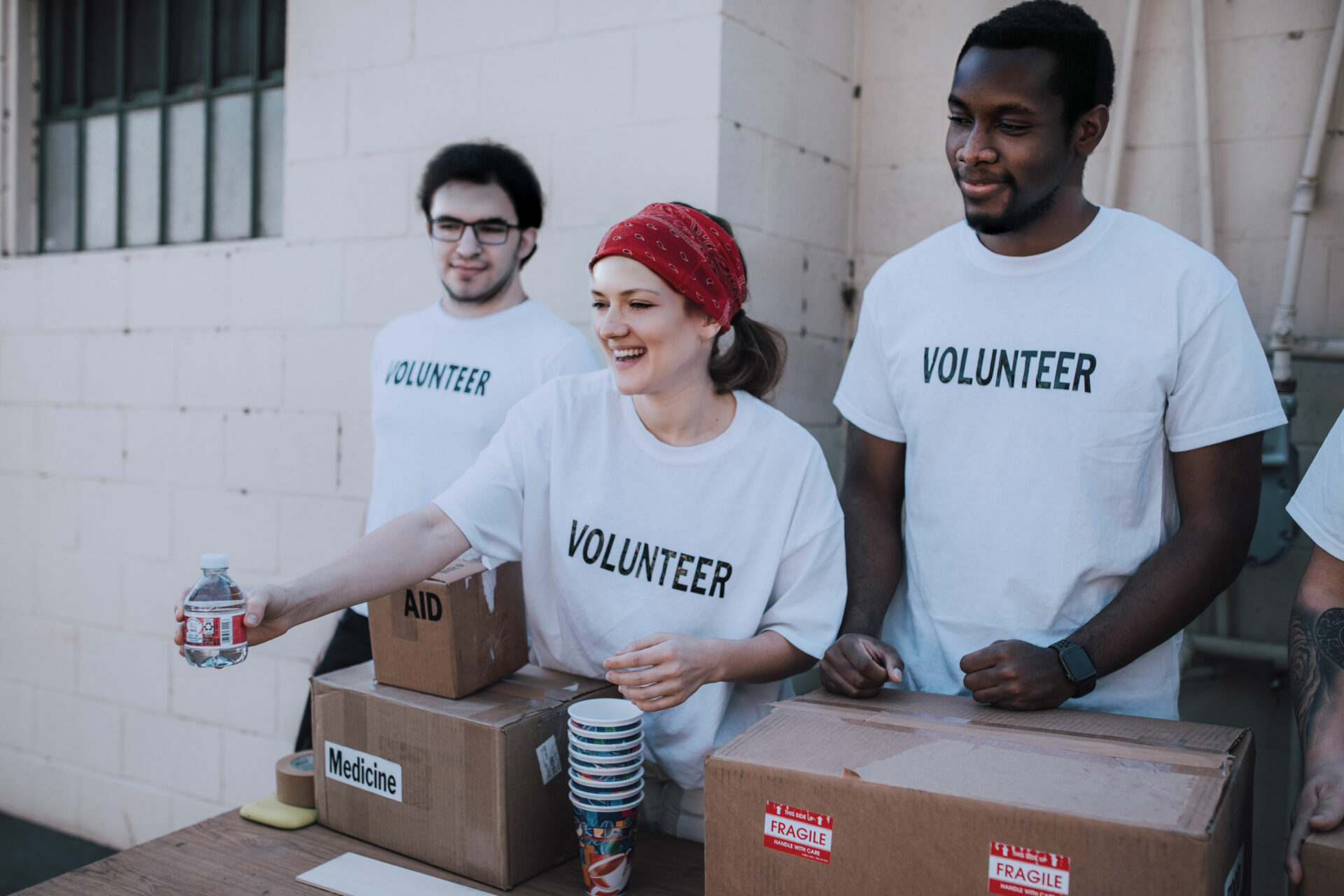 Students Volunteering